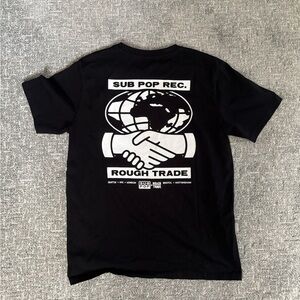 Sub Pop Records Black Graphic T-Shirt